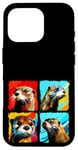 iPhone 16 Pro Otter Pop Art Colorful Drawing Painting Case