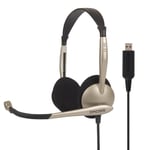KOSS Headset CS100 On-Ear USB - Guld / Svart - TheMobileStore On-Ear Hörlurar