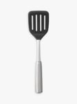 OXO Stainless Steel Slotted Turner with Flexible Silicone Head