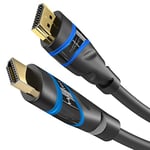 KabelDirekt – 1 m – Câble HDMI 4K (4K@120 Hz et 4K@60 Hz pour une expérience ultra-HD spectaculaire – high-speed avec Ethernet, compatible HDMI 2.0/1.4, Blu-ray/PS4/PS5/Xbox Series X/Switch, noir)