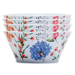 NECTAR MEADOWS BOWLS Set of 4. Eco Friendly. Dishwasher & Microwave Safe.