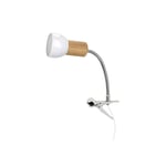 Spot Lampe SVENDA Chêne Bois Métal Orientable E27 Lampe D'Ambiance Bureau