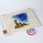 Kingdom Hearts II Canvas Pouch 100 Acre Wood Sora And Winnie-the-Pooh Japan New