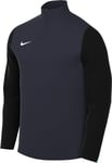 Nike M NK SF Strk24 Dril Top Haut à Manches Longues, Obsidienne/Noir/Turquoise Hyper/Blanc, s Homme