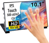 10.1 inch Capacitive Touchscreen for Raspberry Pi,1024x600 IPS LCD Display with Dual-Speaker,HDMI Portable Monitor for Raspberry Pi 5/Pi 4B/3B+/3B/B+/Zero/400,Win11/10/8/7,Free-Driver