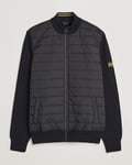 Barbour International Legacy Baffle Zip Through Sweater Black