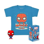 Funko Pocket POP! & Tee: Marvel-Holiday Spiderman - Spider-Man - Small - (S) - T