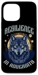 Coque pour iPhone 13 Pro Max Resilience In Adversity Citation Spirit Animal Wolf Pack