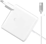 Leyf Chargeur Mac Book 30 W - Chargeur Rapide Type C (câble USB-C) - Compatible avec Apple iPad Pro (2018 et ultérieur), iPad Air (2020 et ultérieurs), Samsung, Xiaomi, Adaptateur Secteur