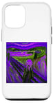 Coque pour iPhone 13 Pro Graphique violet The Scream Munch