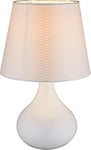 Globo Lampe de table céramique textile blanc luminaire éclairage chambre à coucher