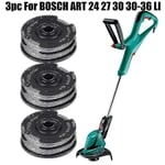 3 st Bosch Art 24 27 30 30 36 Li Skärlinje Matningsspole 6m 1,6mm Trädgårdsverktyg Reservdelar