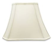 Royal Designs DSO-68-16WH Abat-jour rectangulaire en forme de cloche Blanc 6,25 x 8 x 11 x 12 cm