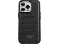 Audi Audi Synthetic Leather Magsafe Iphone 15 Pro 6.1" Czarny/Black Hardcase Au-Tpupcmip15p-Gt/D3-Bk