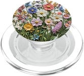 Bouquet de fleurs mixtes Fleurs sauvages Nature Botanique PopSockets PopGrip pour MagSafe