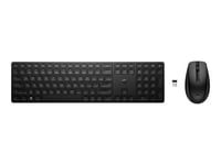 HP 655 - Ensemble clavier et souris - sans fil - 2.4 GHz - R.-U. - noir - pour HP 34; Elite Mobile Thin Client mt645 G7; Portable 14 G9, 450 G9, 635; ZBook Fury 16 G9