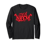 Marvel Black Widow Bubble Graffiti Text Manche Longue