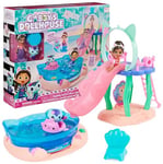 Gabby et la Maison Magique - Gabby Dollhouse - Piscine de Gabby - 2 Figurines Et Accessoires - Queues de Sirène Qui Changent de Couleur - Jouet Gabby Et La Maison Magique - Jouet Enfant 3 Ans et +