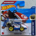 2025 Hot Wheels MARIO KART Short Card with Protector HW Screen Time