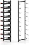 Étagère à Vin Murale pour 9 Bouteilles Porte Bouteilles Suspendu en Métal Casier à Vin Style Moderne