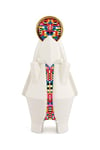 Alessi Elena Salmistraro Mary ESA05 2 - Madonna Figurine for Nativity Scene in Porcelain with Hand Applied Decals and 24 Carat Gold Details, Multicolored