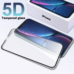 5D 9H Tempered Glass Screen Protector Film for Apple iPhone XR - Black