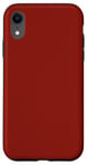 Coque pour iPhone XR Rouge bordeaux uni