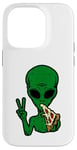 Coque pour iPhone 14 Pro Alien Loving Pizza, ET, vaisseau spatial, zone 51, OVNI, UAP, DRONE