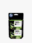 HP 305XL Ink Cartridge Black & Tri-Colour Multipack, Pack Of 2