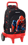 Sac à dos GDE. C/ROUES COMPACT EVOL. EXT. SPIDER-MAN "HERO", Noir, Estándar