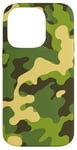 Coque pour iPhone 14 Pro Jaune Old School Hunters Camo Northern Spring Style