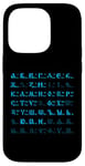 Coque pour iPhone 14 Pro Lettres cyrilliques de l'alphabet russe bukwiza russkaja futbolka