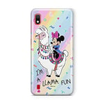 ERT GROUP Original Disney Mickey and Minnie TPU Case for Samsung Galaxy A10, Liquid Silicone Cover, Flexible and Slim, Protective for Screen, Shockproof and Anti-Scratch Phone Case Multicoloured