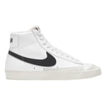 Nike Mens Blazer Mid 77 Vintage Black Logo White Sneakers - Size UK 7.5