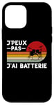 Coque pour iPhone 12 mini Je Peux Pas J'ai Batterie Humour Batteur Cadeau Drole Prof