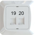 C-PL 2xRJ45 KEYSTONE 19-20