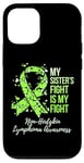 Coque pour iPhone 12/12 Pro My Sister's Fight Is My Fight Is My Fight Non-Hodgkin Lymphoma Sensibilisation au Lymphoma