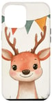 Coque pour iPhone 12 Pro Max Oktoberfest Mignon cerf mignon animal bois animal animal