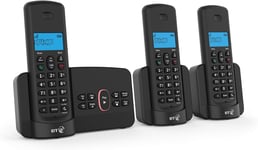 BT Home Phone Trio Set - Nuisance Call Blocking, Answer Machine, Cordless