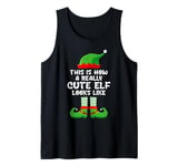 Christmas THIS IS WHAT A REALLY CUTE ELF LOOKS Children Tank Top