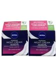 Nivea Nourishing Night Cream for Dry &Sensitive Skin Natural Almond Oil 50ml X 2