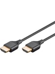 Pro HDMI 2.0 Slim - Skjermkabel - 1m - Svart