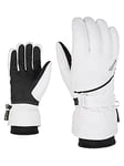 Ziener Kiana - Gants de Ski / Sport d’Hiver pour Femme - Imperméables et Respirants - Chauds - Gore-Tex - Blanc - 8,5