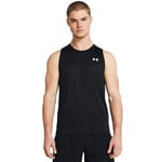 Under Armour Mens UA Tech Tank Top, Lightweight Sports Top for Men, Men's Sleeveless Running Top Black