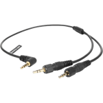 Saramonic Cable SR-C2004 3.5mm TRS to dual 3.5mm TRS adapter cable (cable length: 30 cm)