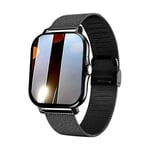 Montre Intelligente Pour Téléphone Android,2023 Pouces,Écran De Document,Appel Bluetooth,Surveillance De L'oxygène Sanguin Et De La Pression,Femmes Et Hommes,1.44 - Type 2-Black