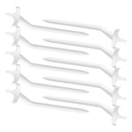 10pcs Plastic Curved Golfing Tees White Lightweight For Training Practicing