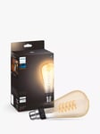 Philips Hue White 7W B22 LED Single Filament ST72 Dimmable Bulb with Bluetooth