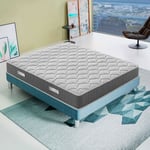 Ilovesleep - Matelas Mousse 120x190 Accueil Mémoire De Forme - Epaisseur 25 cm – Haute Densité - Modéle Hermes