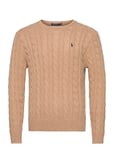 Polo Ralph Lauren Cable-Knit Cotton Sweater Beige